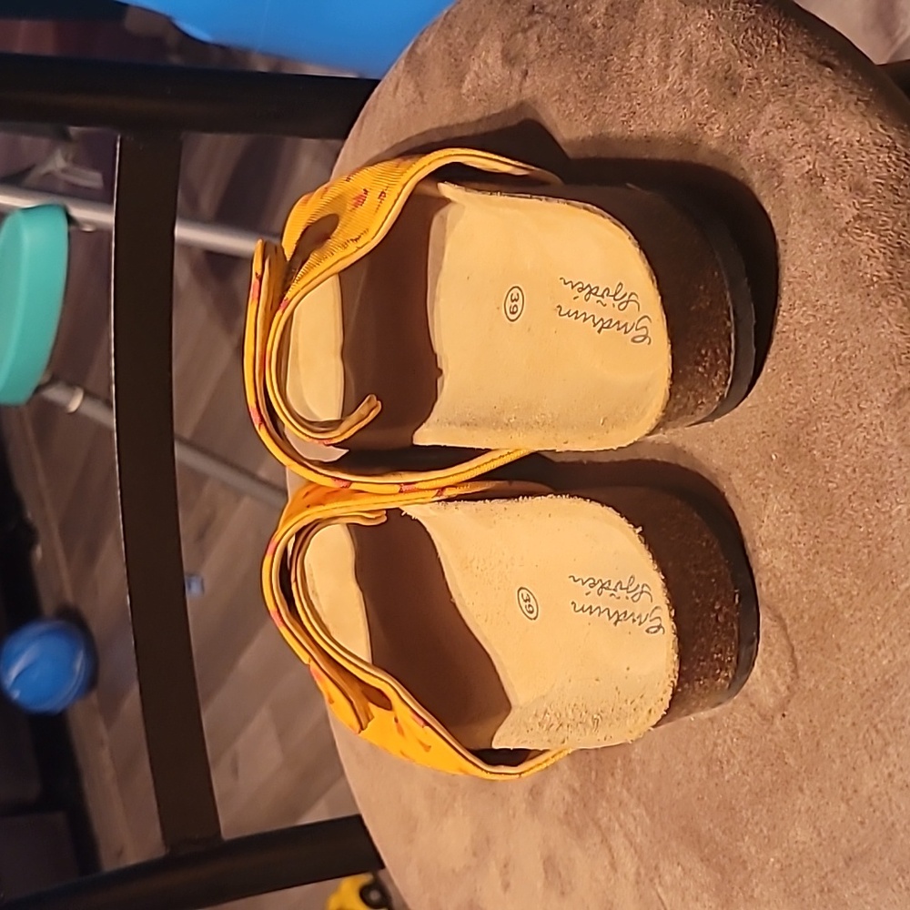 Gudrun Sjoden Floral Velcro Sandals Size 39 - Picture 6 of 8